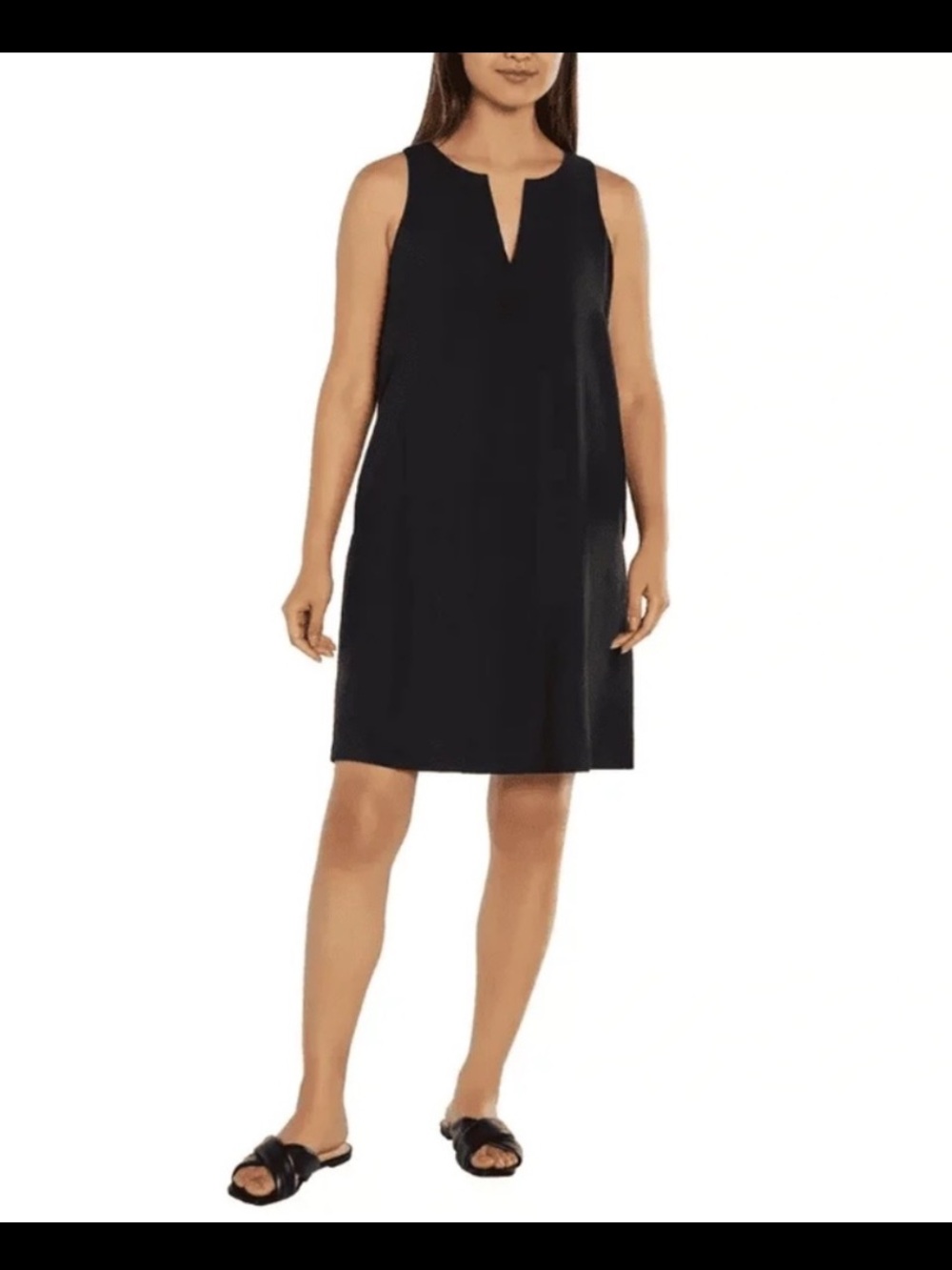 Banana Republic Black Sleeveless Shift Mini Dress
